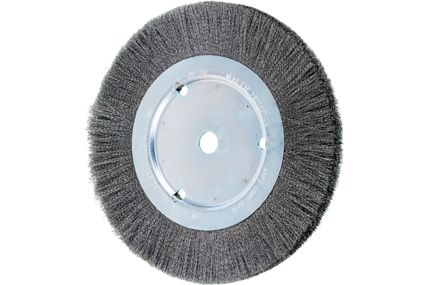 Picture of Pferd Crimped Wire Wheel Brush 8" Dia Narrow Face .006 Carbon Steel 5/8" Arbor